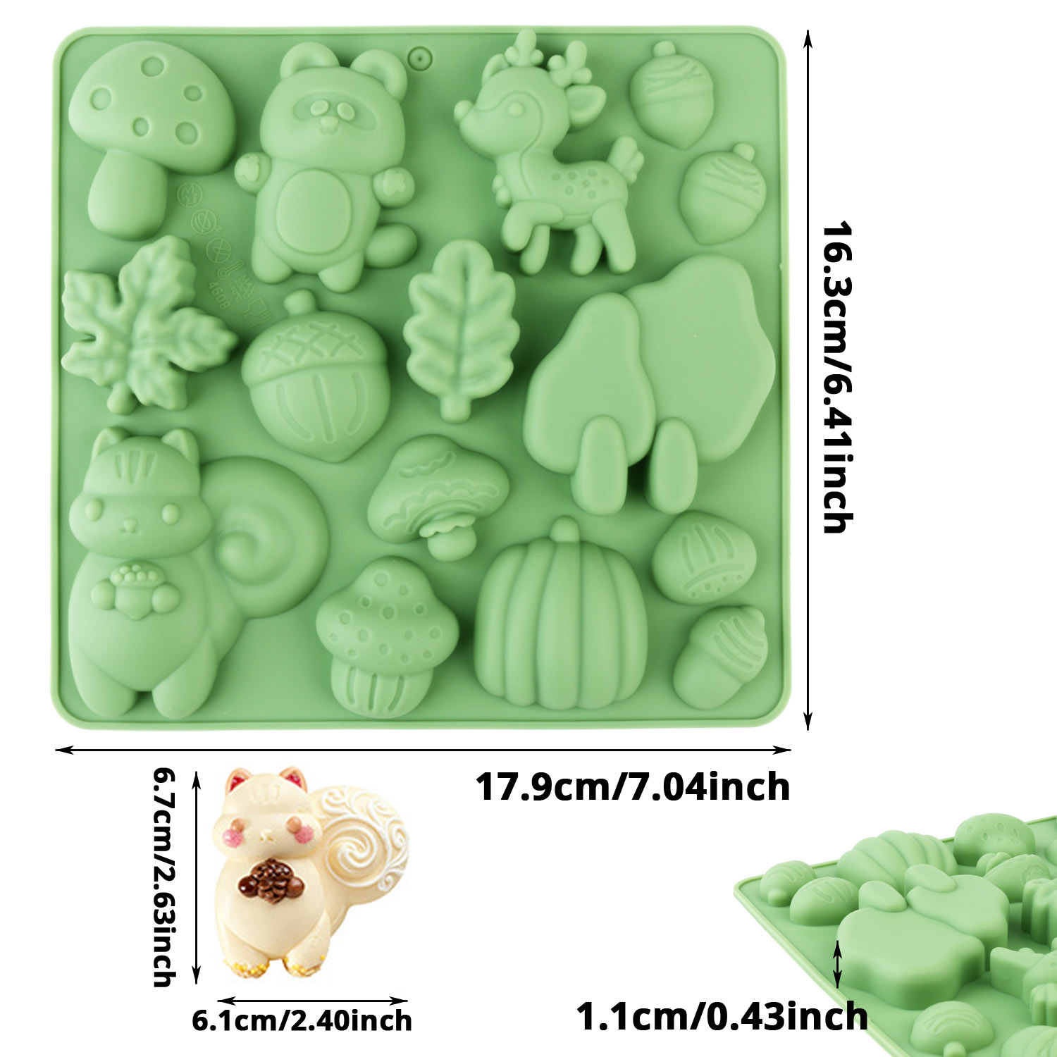 1 Silicone Cake Mold in the Sh - Resin Craft Supplies reseña y precio