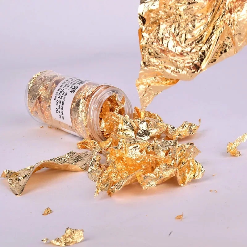 2g/1g Metallic Foil Flakes Gol - Gold Foil Flakes reseña y precio