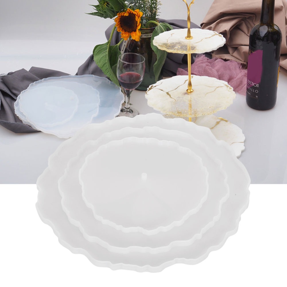 3pcs Irregular Round Fruit Tra - Coaster Mold Round reseña y precio