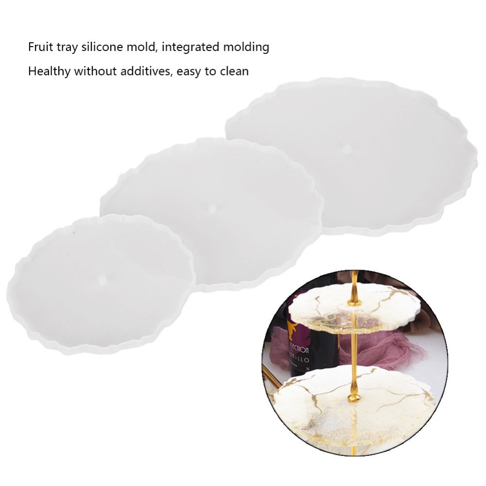 3pcs Irregular Round Fruit Tra - Coaster Mold Round reseña y precio