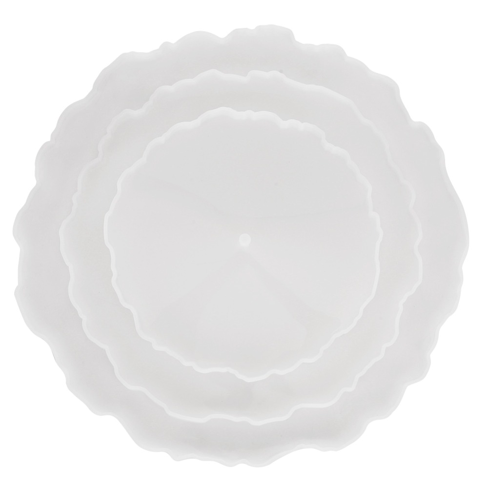 3pcs Irregular Round Fruit Tra - Coaster Mold Round reseña y precio