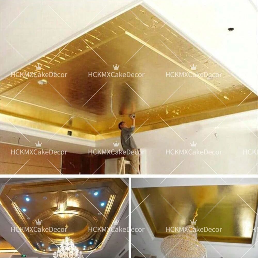 100pcs Imitation Gold Foil She - Gold Foil Flakes reseña y precio
