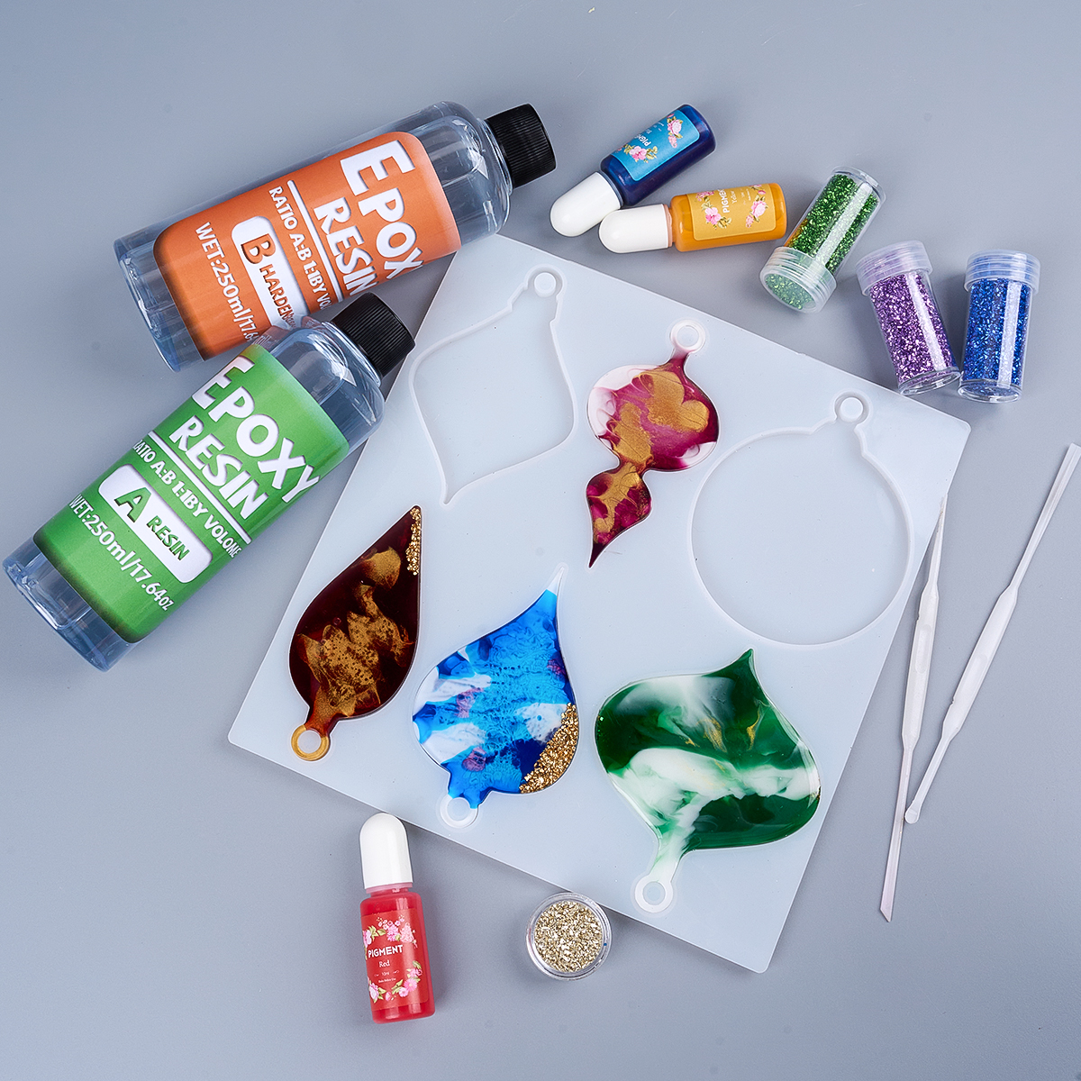 1:1 AB Resin Epoxy Glue Kit Hi - Resin Jewelry Kit reseña y precio