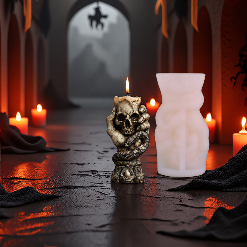 Halloween Skull Aroma Candle S - Resin Craft Workshop reseña y precio