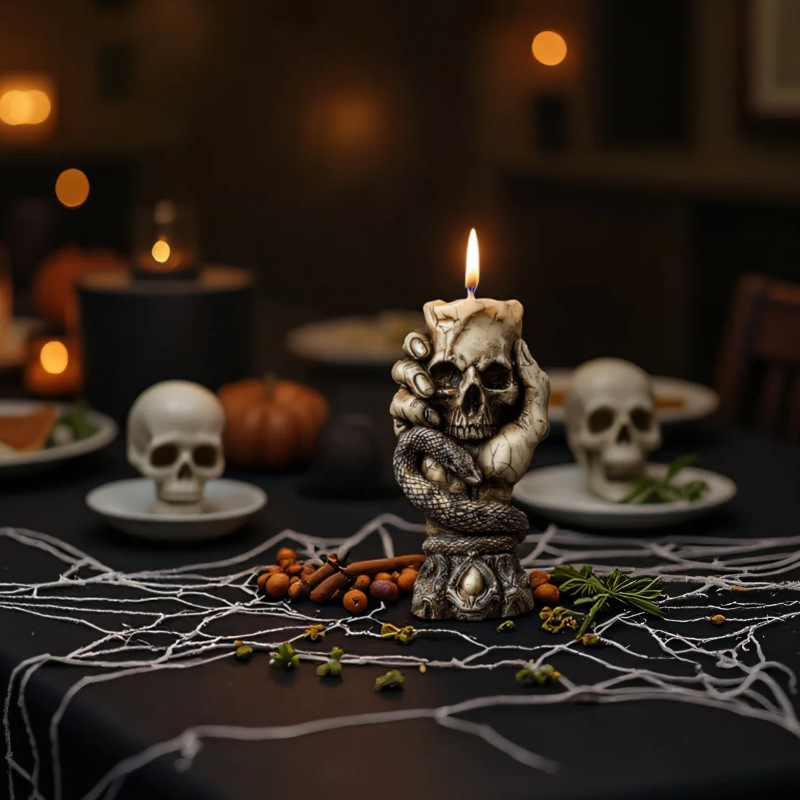 Halloween Skull Aroma Candle S - Resin Craft Workshop reseña y precio