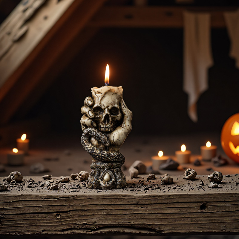 Halloween Skull Aroma Candle S - Resin Craft Workshop reseña y precio