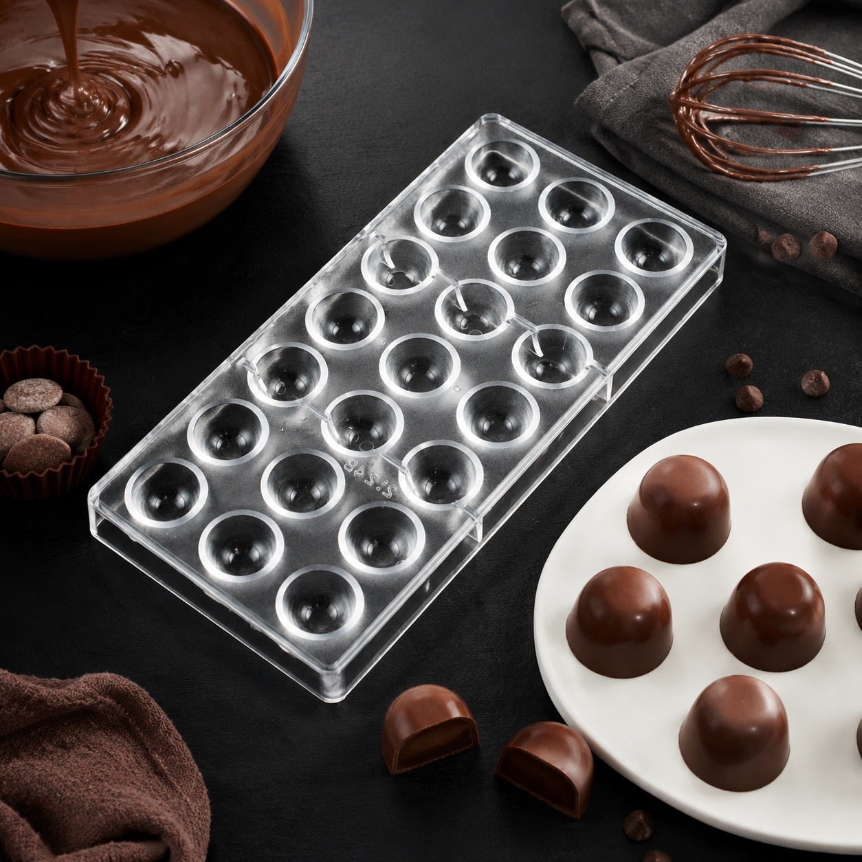 21 Cavity Dome Chocolate Mold  - Dome Mold Clear reseña y precio