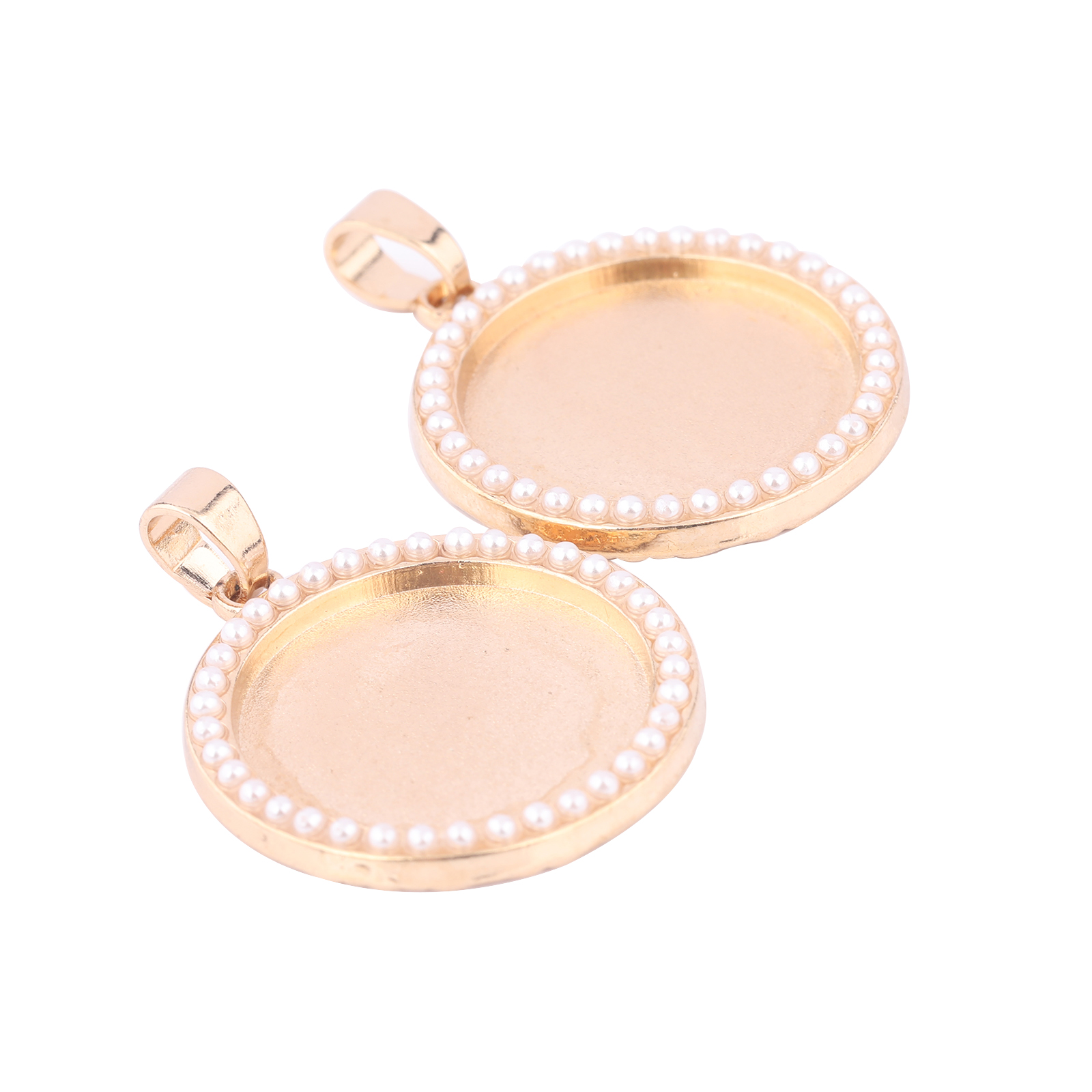 5pcs Kc Gold Pearl Cabochon Ba - Bezels Set Pendant reseña y precio