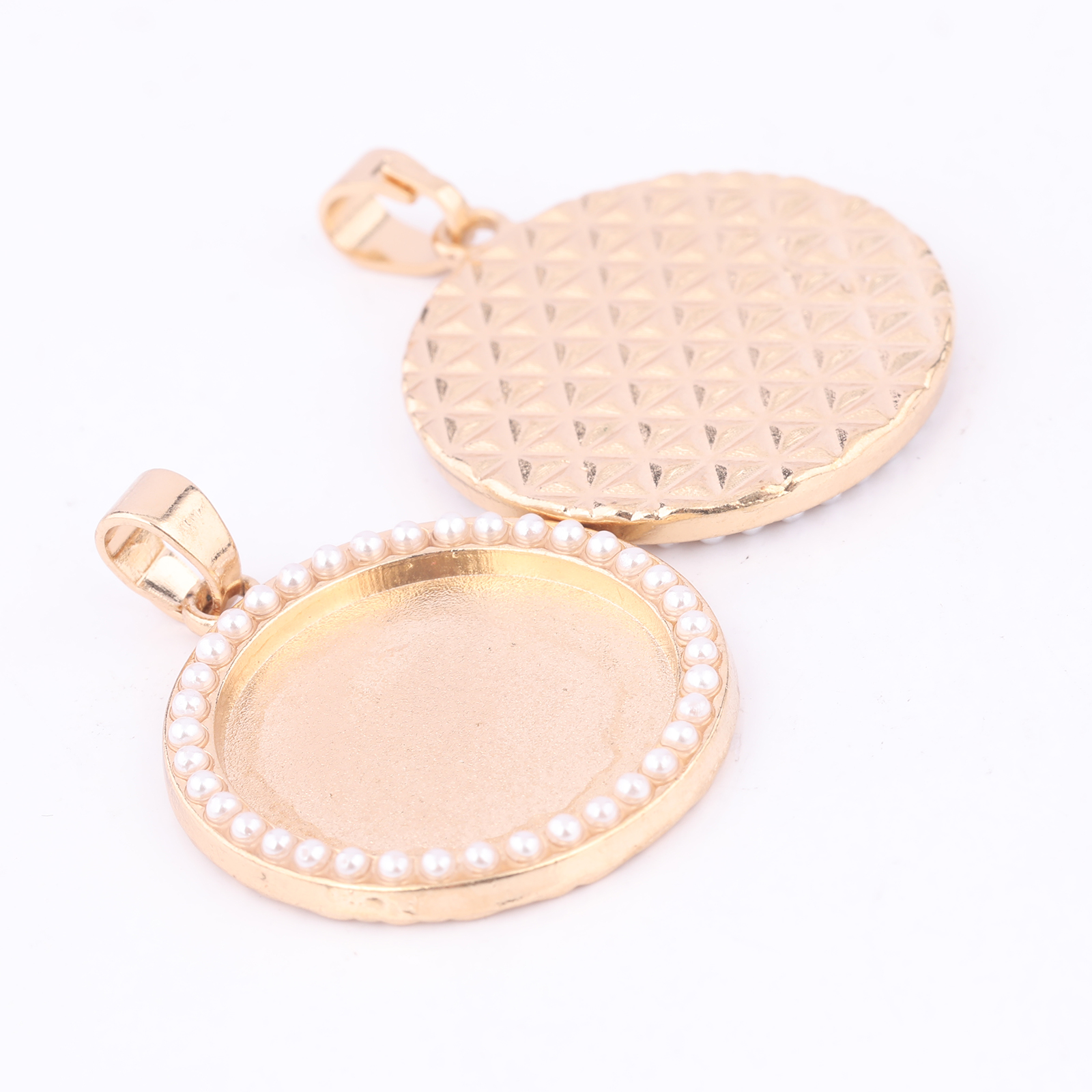 5pcs Kc Gold Pearl Cabochon Ba - Bezels Set Pendant reseña y precio