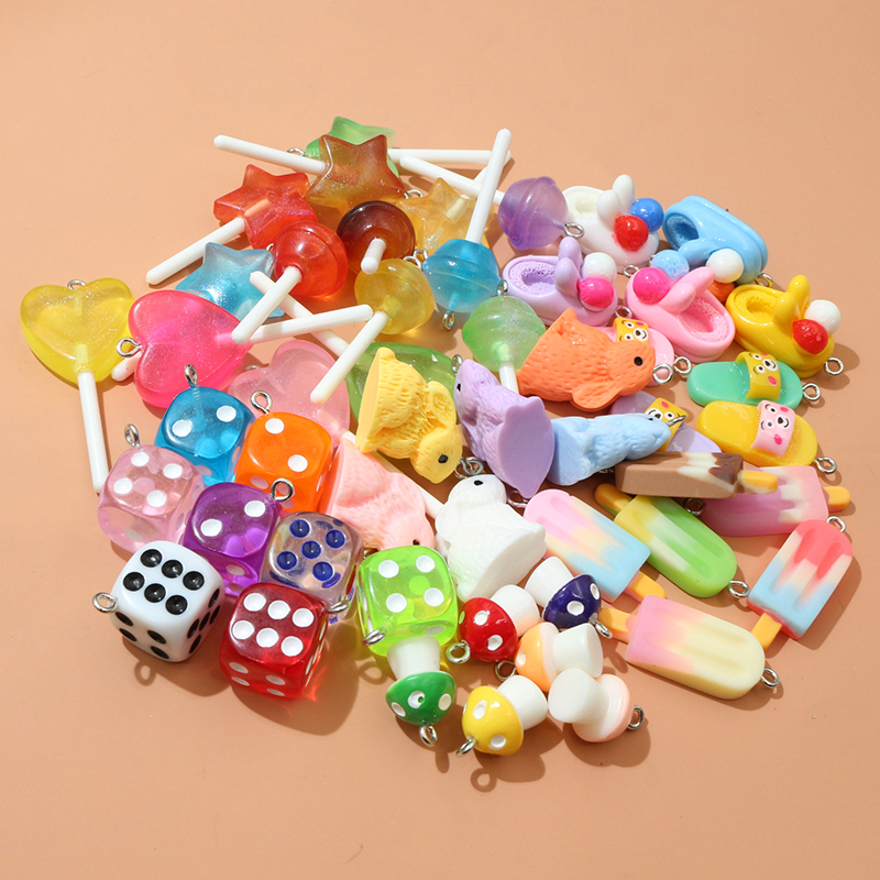 10PCS Resin Pendant Charms Rab - Resin Craft Supplies reseña y precio