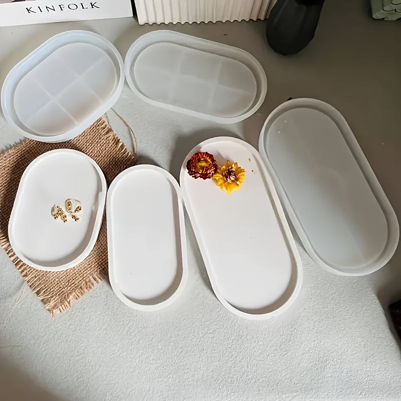 Oval silicone mold for concret - Serving Tray Mold reseña y precio