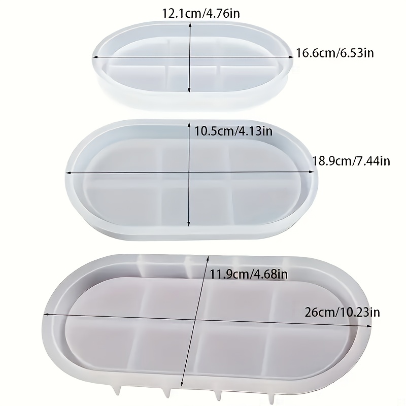 Oval silicone mold for concret - Serving Tray Mold reseña y precio