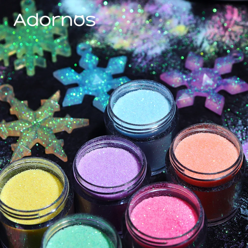 Iridescent Glitter Sugar Powde - Resin Pigment Set reseña y precio