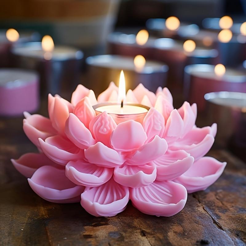 1PC Lotus Flower Candle Mold S - Resin Craft Ideas reseña y precio