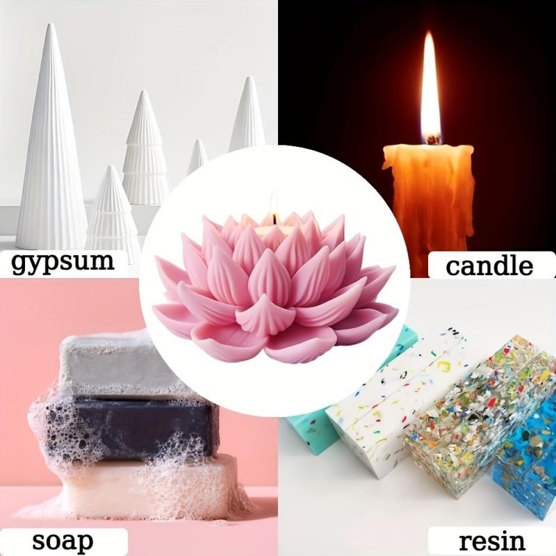 1PC Lotus Flower Candle Mold S - Resin Craft Ideas reseña y precio