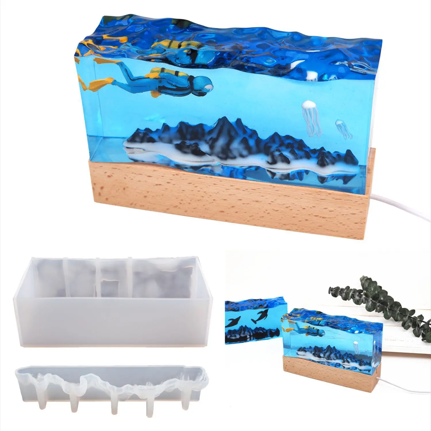 1set New Sea Wave Resin Mold,  - Resin Ocean Wave Mold reseña y precio