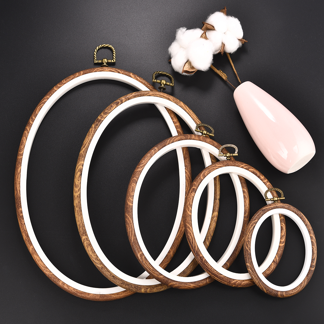 Imitated Wood Round,Oval Diffe - Wood Ring Blank reseña y precio