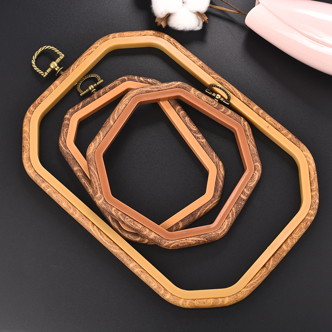 Imitated Wood Round,Oval Diffe - Wood Ring Blank reseña y precio