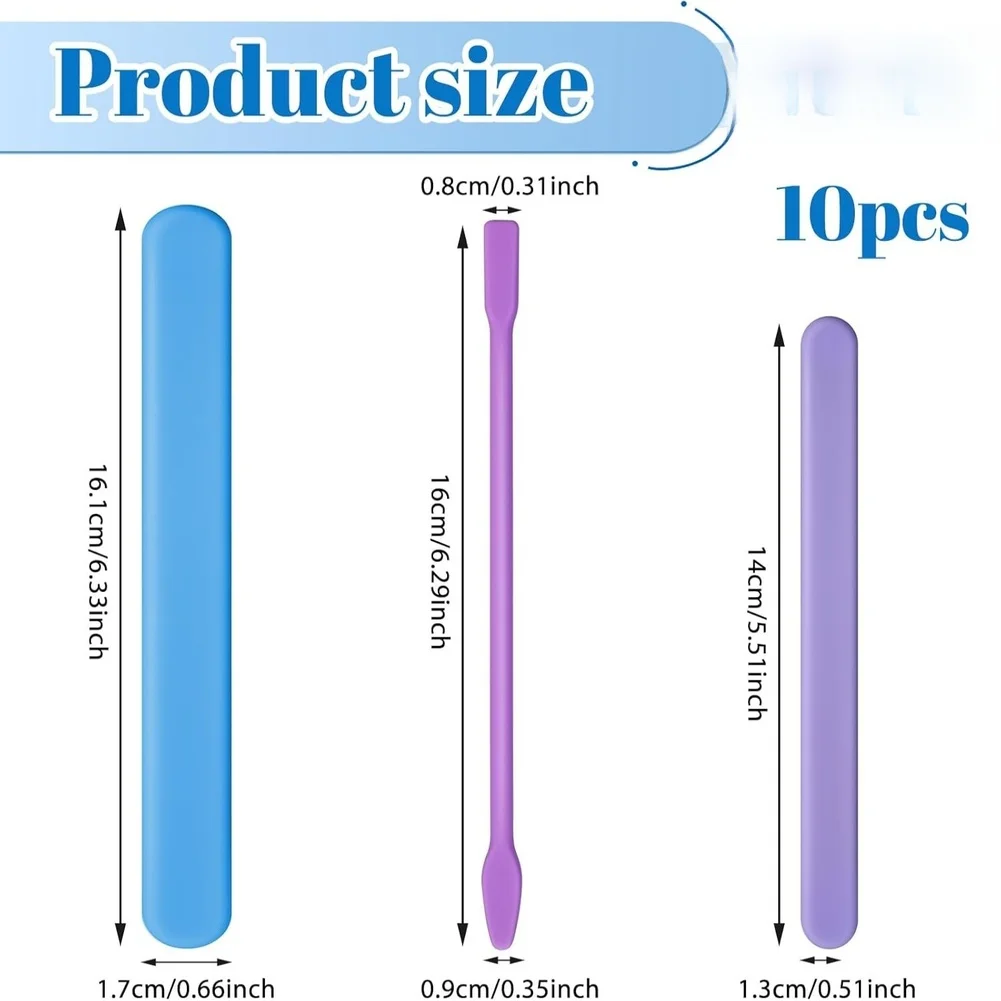 10 Count Silicone Stirring Too - Resin Craft Workshop reseña y precio
