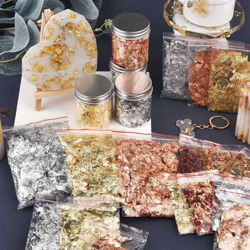 1/2/3/5/10g Imitation Gold Sli - Gold Foil Flakes reseña y precio