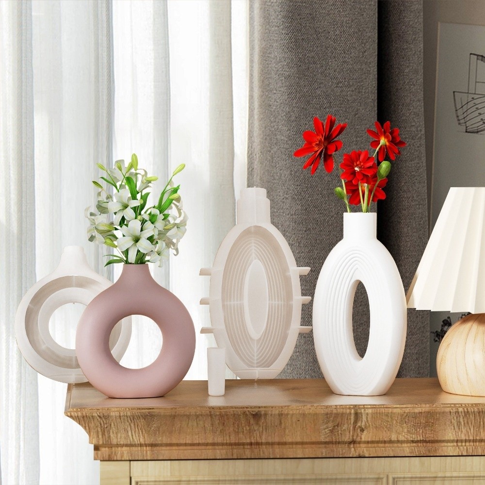 Oval Stripe Silicone Vase Mold - Resin Craft Workshop reseña y precio