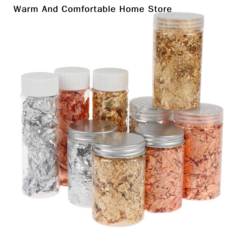 2/5/10g Metallic Foil Flakes G - Gold Foil Flakes reseña y precio