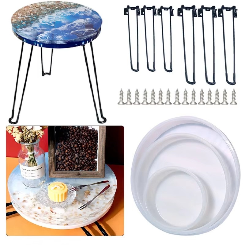 Large Round Tray UV Resin Mold - Coaster Mold Round reseña y precio