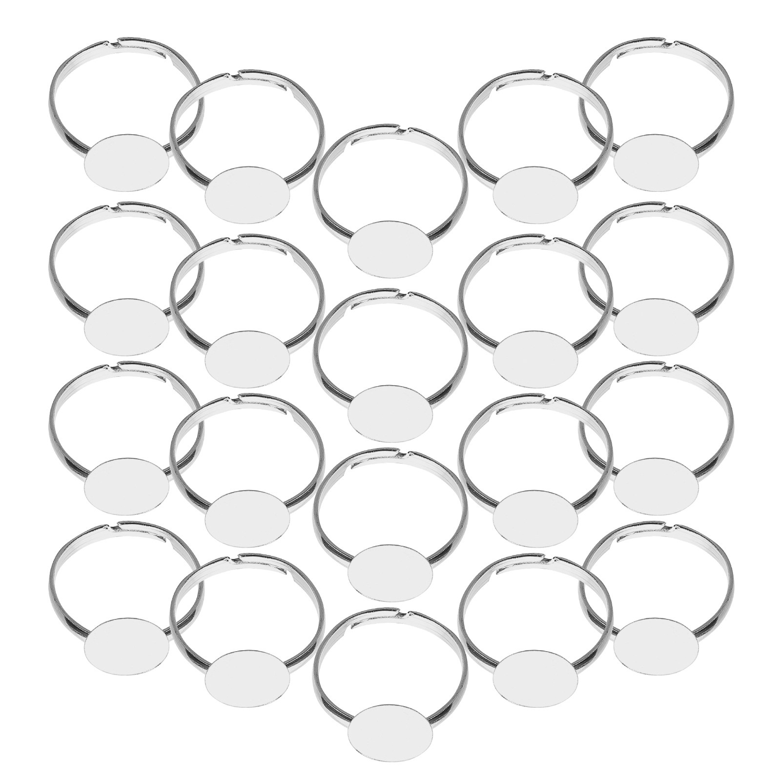 20Pcs Adjustable Blank Ring Fi - Resin Crafts Diy reseña y precio
