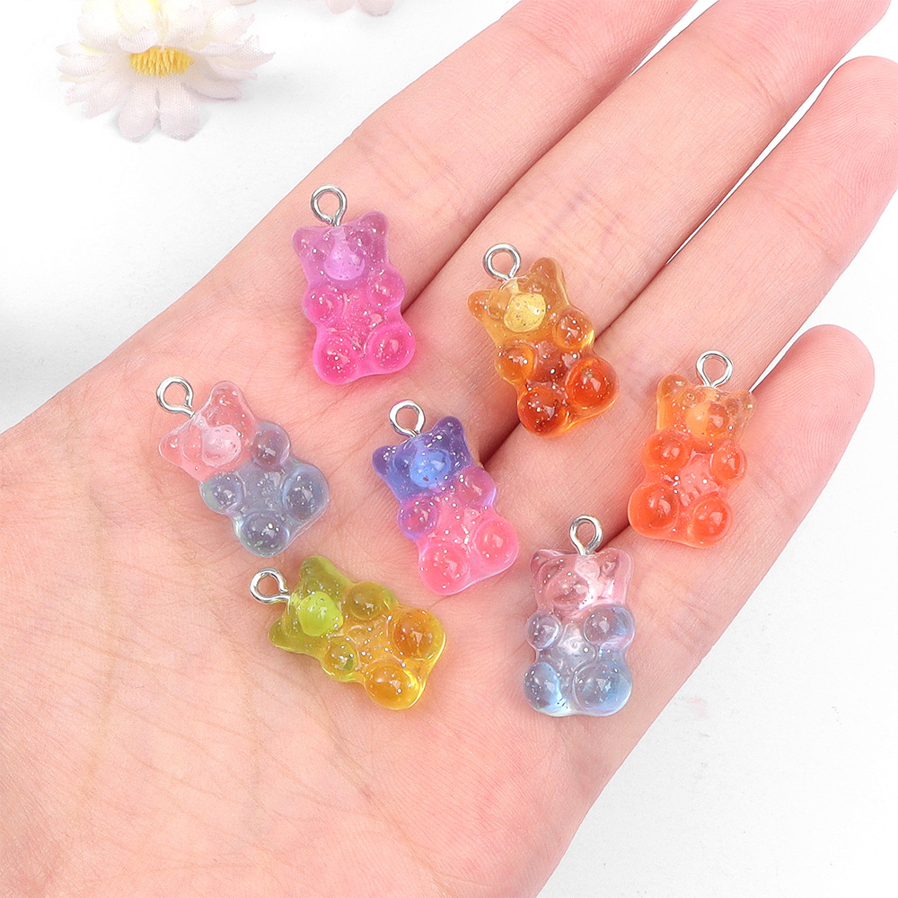 60pcs Dual Color Resin Bear Sh - Resin Craft Supplies reseña y precio
