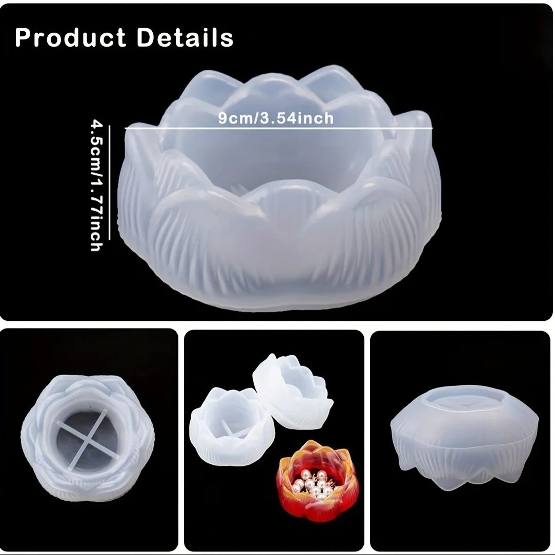 1pc DIY Lotus Flower Silicone  - Flower Preservation Resin reseña y precio