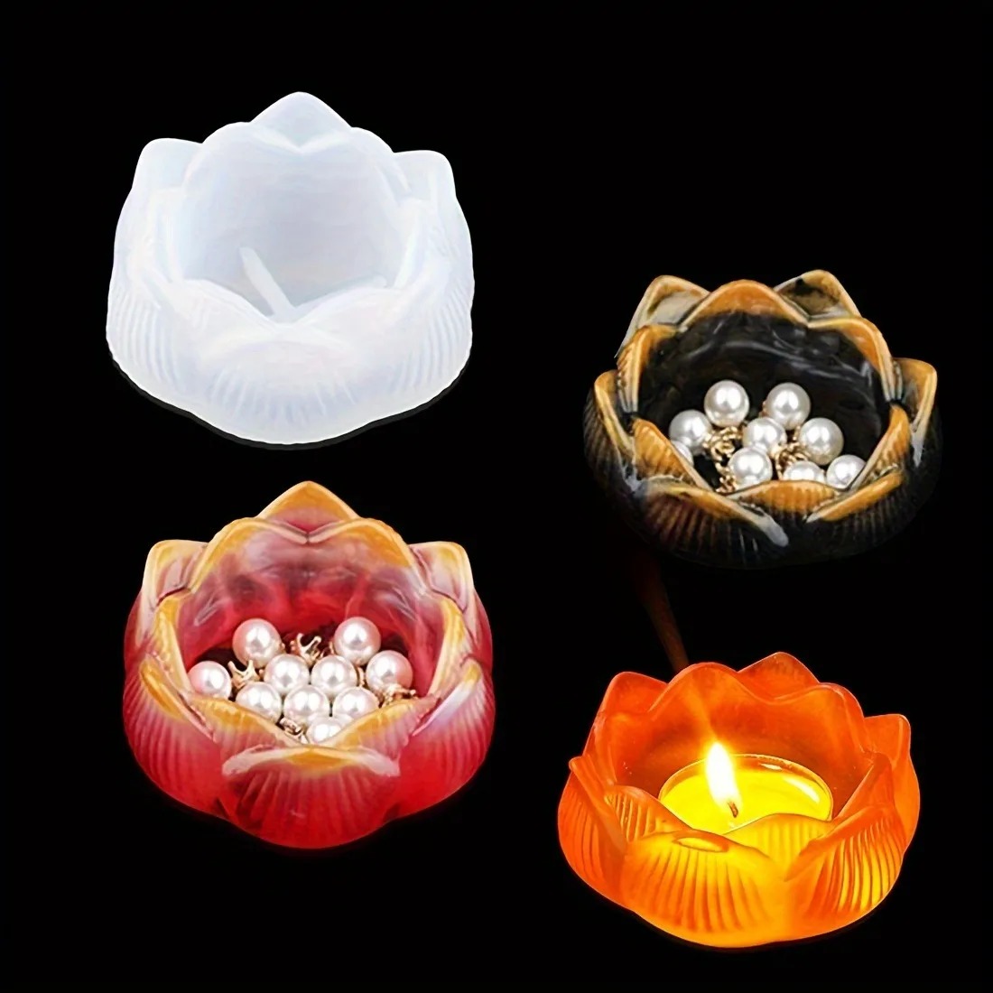 1pc DIY Lotus Flower Silicone  - Flower Preservation Resin reseña y precio