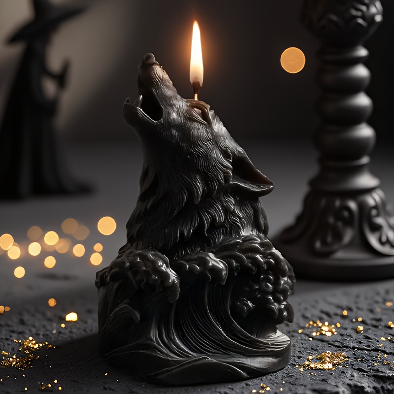 Dramatic Wolf and Ocean Wave C - Resin Ocean Wave Mold reseña y precio