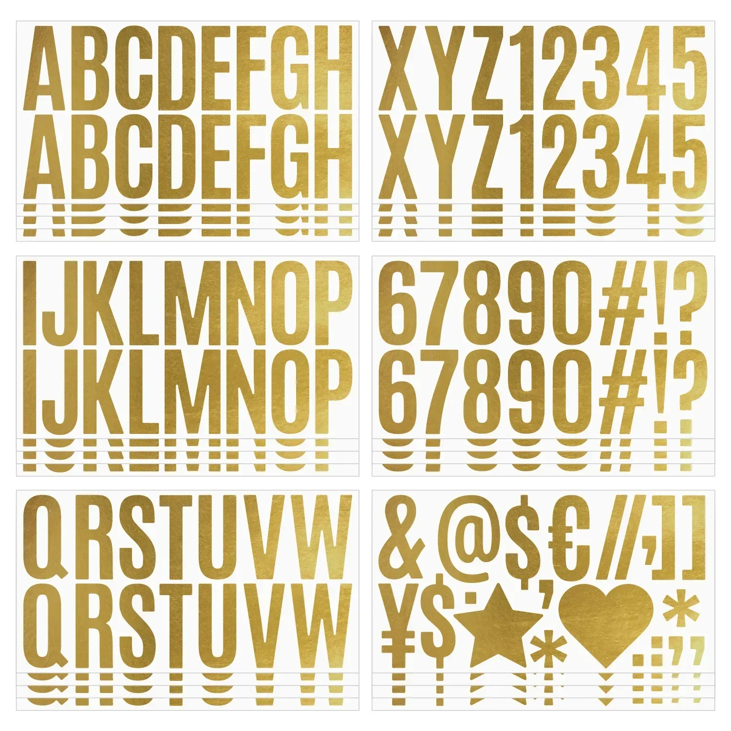 100 Pcs 6 Sheets Gold Letter S - Gold Foil Flakes reseña y precio
