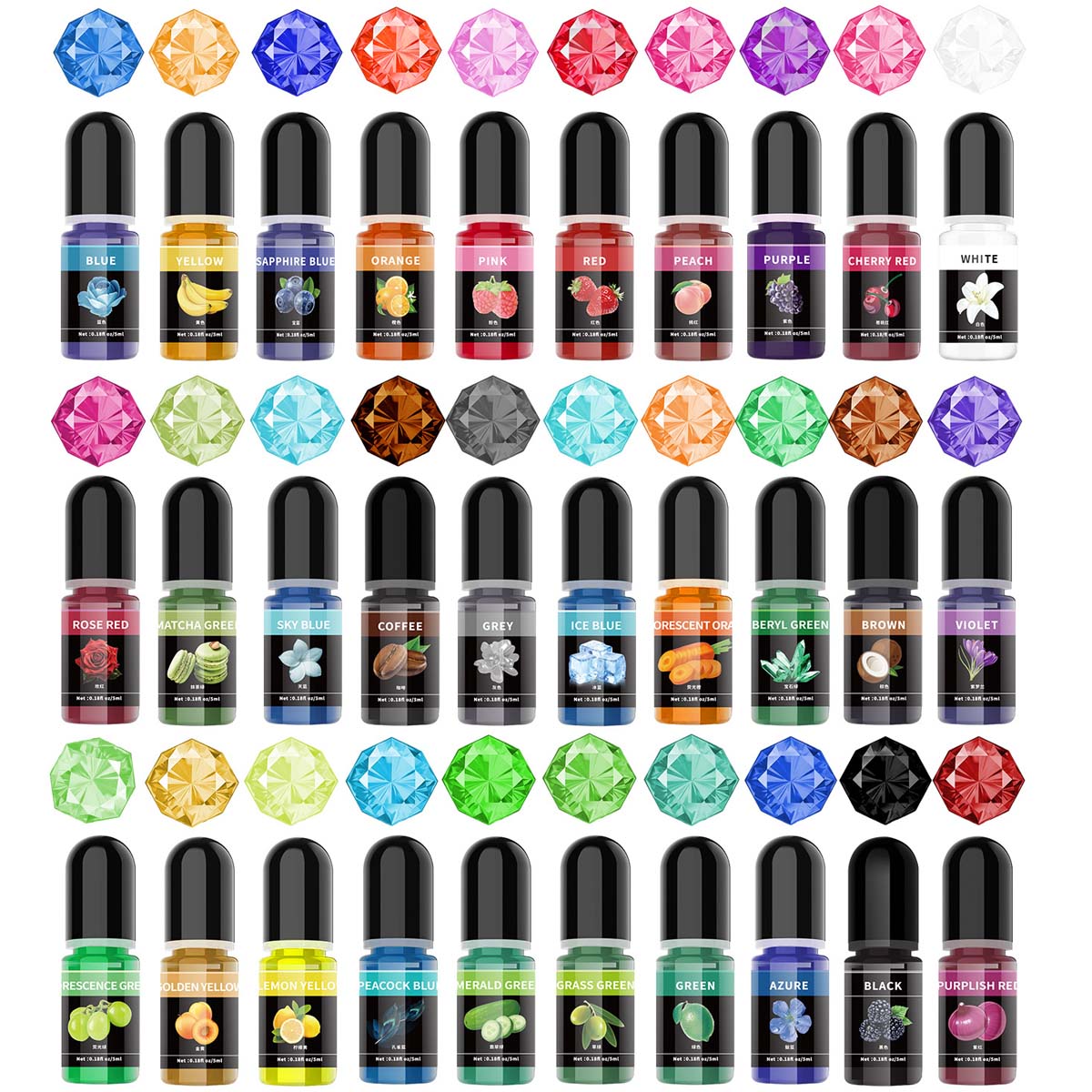 5ml/Bottle Epoxy Resin Pigment - Resin Pigment Set reseña y precio
