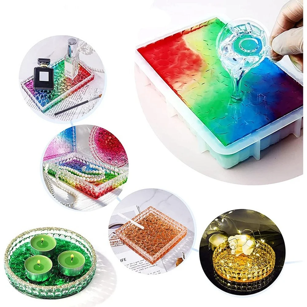 Ashtray Glass Crystal Texture  - Coaster Mold Round reseña y precio