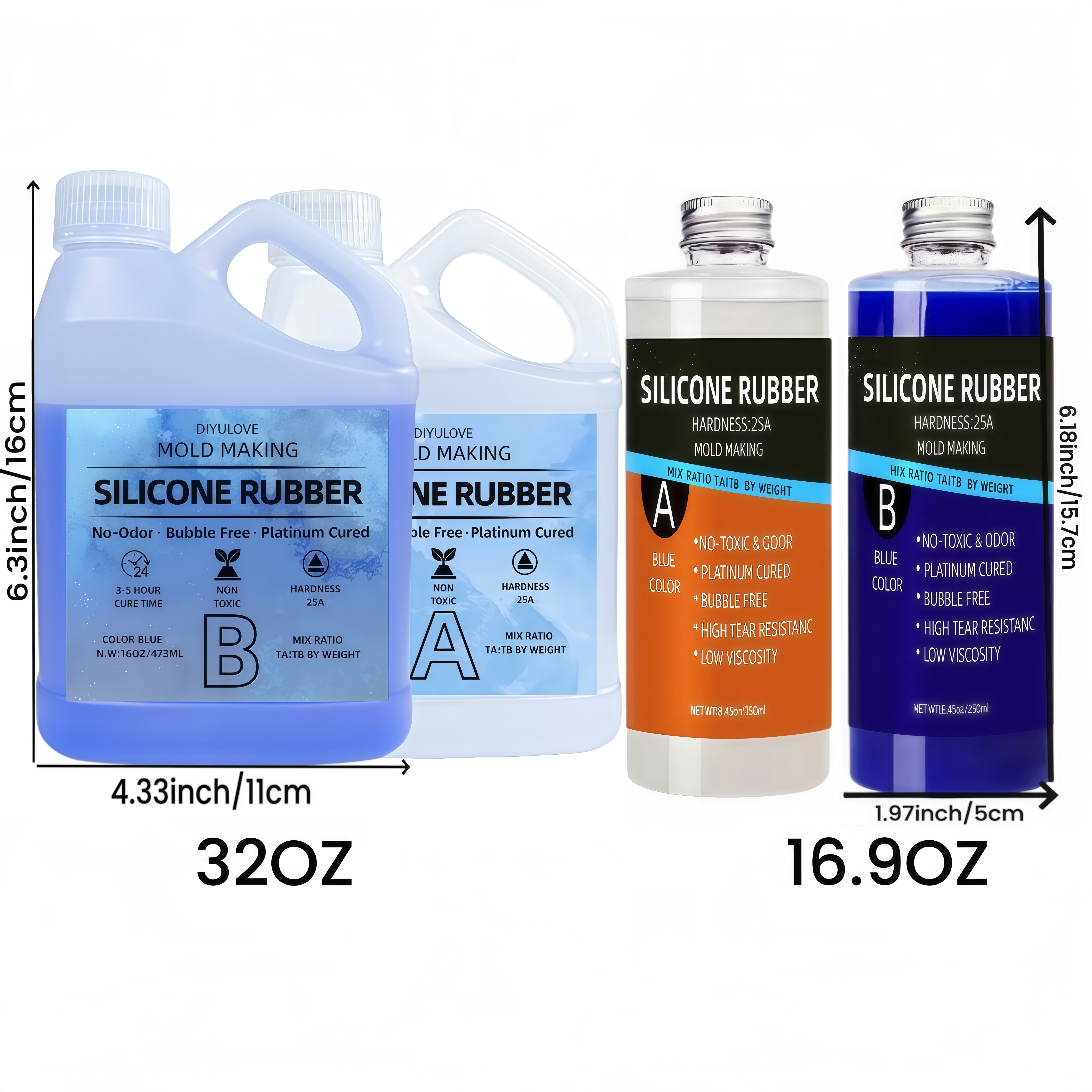32oz High-Performance Silicone - Epoxy Uv Resin Kit reseña y precio