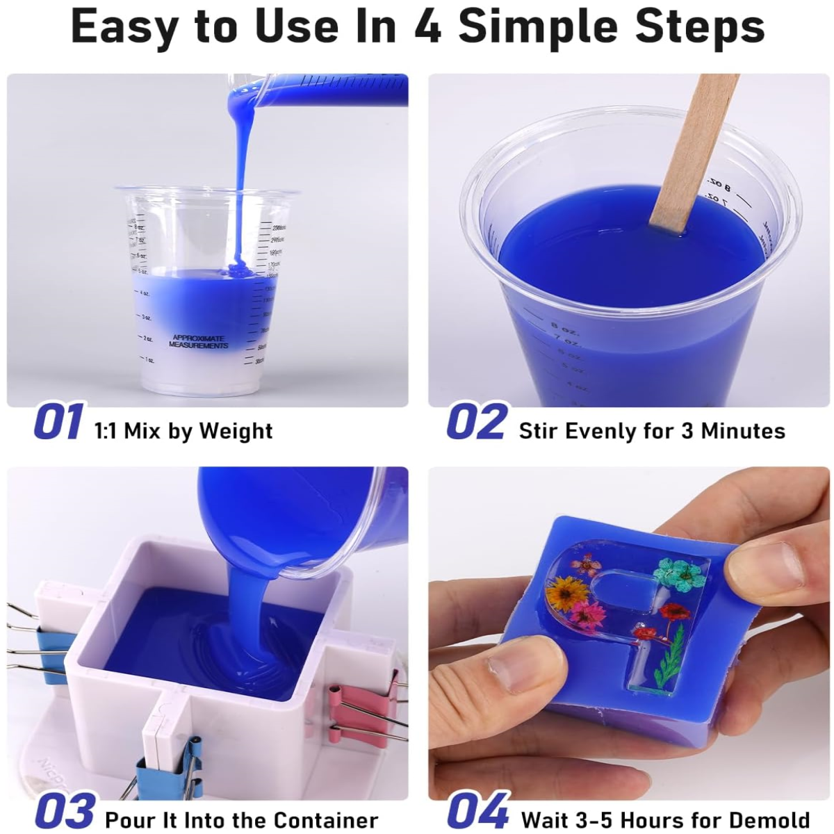 32oz High-Performance Silicone - Epoxy Uv Resin Kit reseña y precio