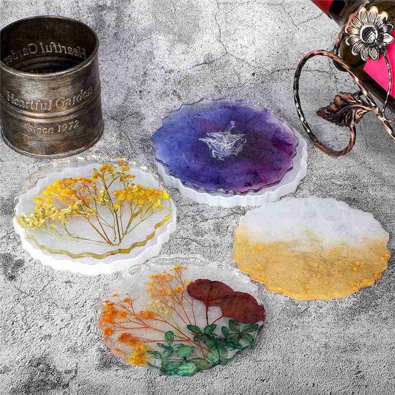 ABVT-12 Pieces Resin Coaster M - Geode Mold Silicone reseña y precio