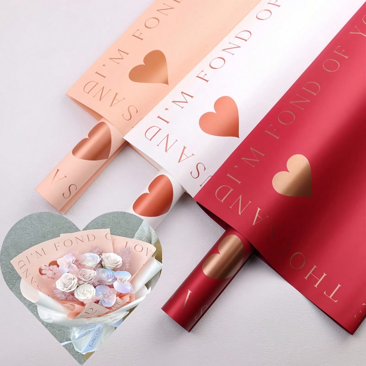 20 Sheets/Pack Gold Foil Heart - Gold Foil Flakes reseña y precio