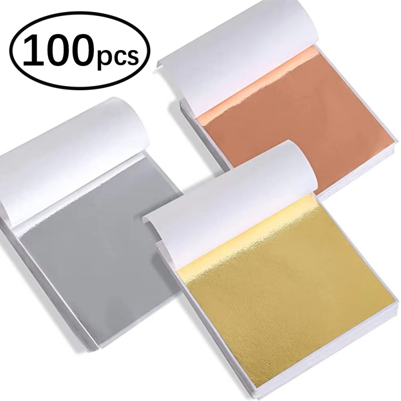 100pcs Imitation Gold Sliver C - Gold Foil Flakes reseña y precio