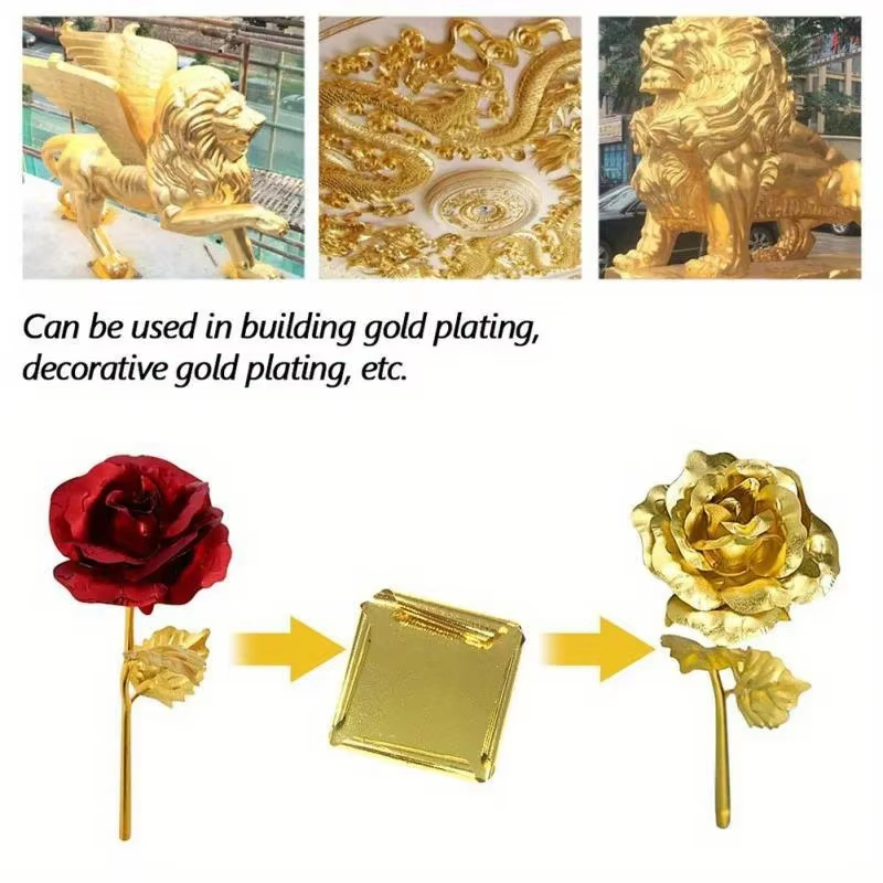 100pcs Imitation Gold Sliver C - Gold Foil Flakes reseña y precio