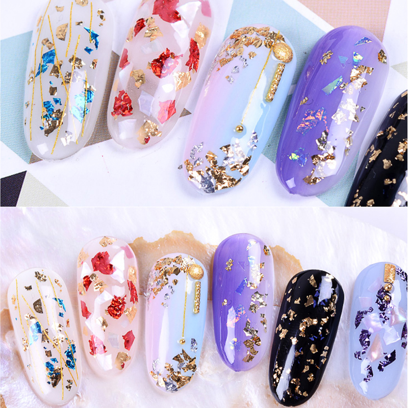 8x8.5cm Taiwan Imitation Gold  - Gold Foil Flakes reseña y precio