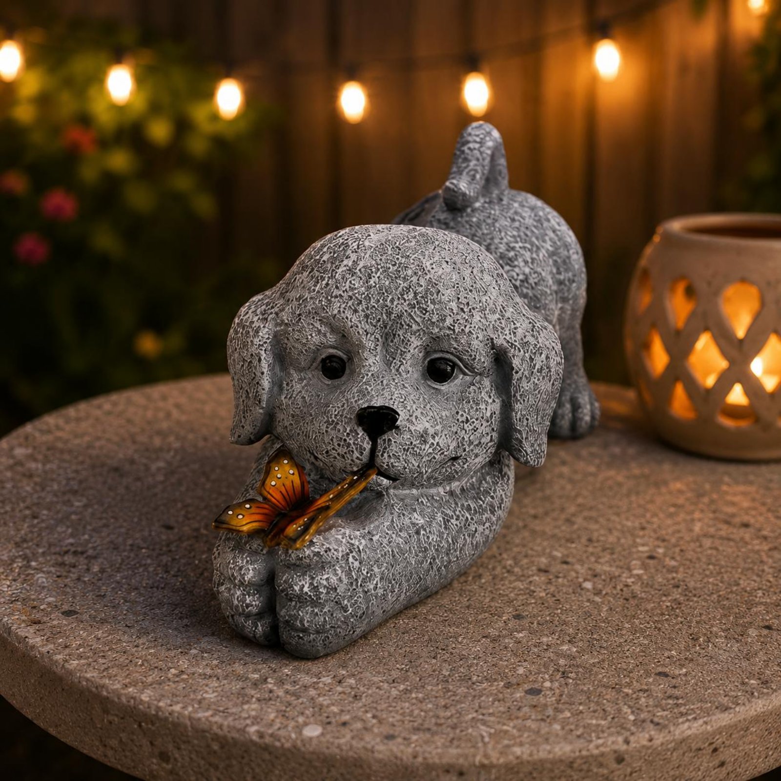 Solar Dog Statue Resin Craft S - Resin Crafts reseña y precio