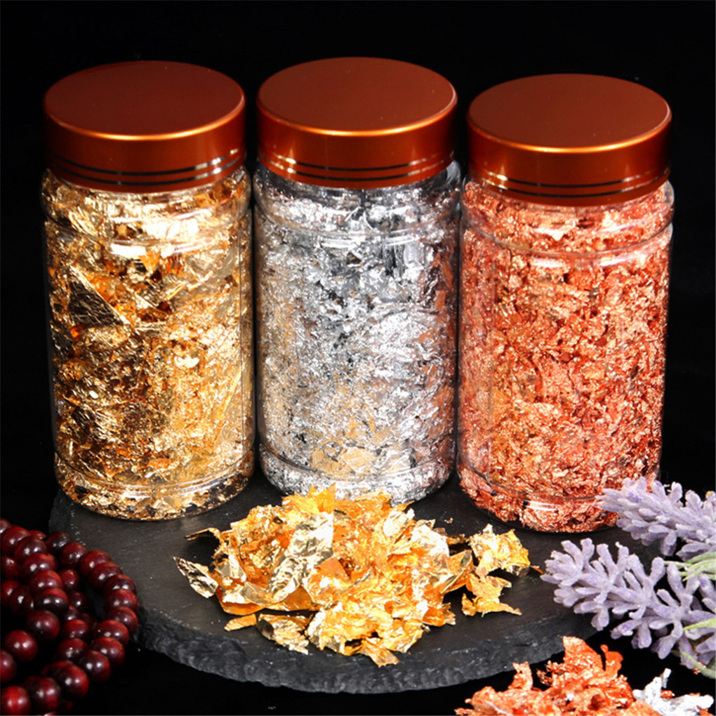 Shiny Genuine Gold Leaf Schabi - Gold Foil Flakes reseña y precio