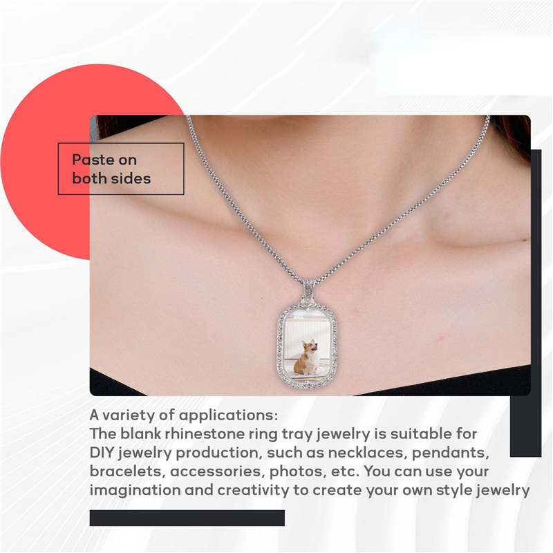 WORTHOWN-48Pcs Sublimation Rhi - Bezels Set Pendant reseña y precio