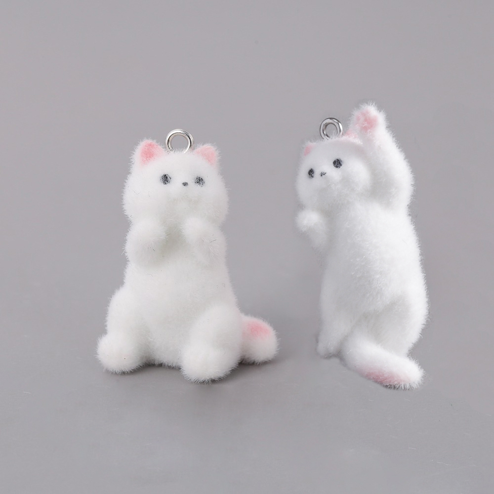 2pcs Flocking Little Cat Resin - Resin Craft Projects reseña y precio