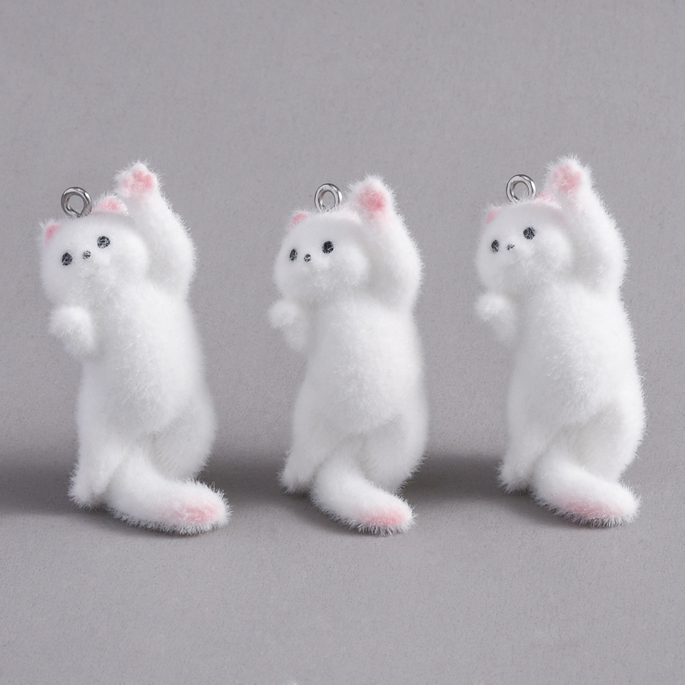 2pcs Flocking Little Cat Resin - Resin Craft Projects reseña y precio