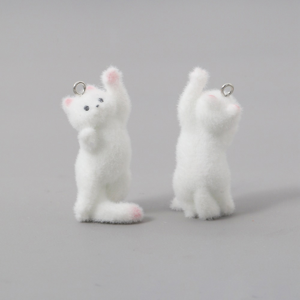 2pcs Flocking Little Cat Resin - Resin Craft Projects reseña y precio