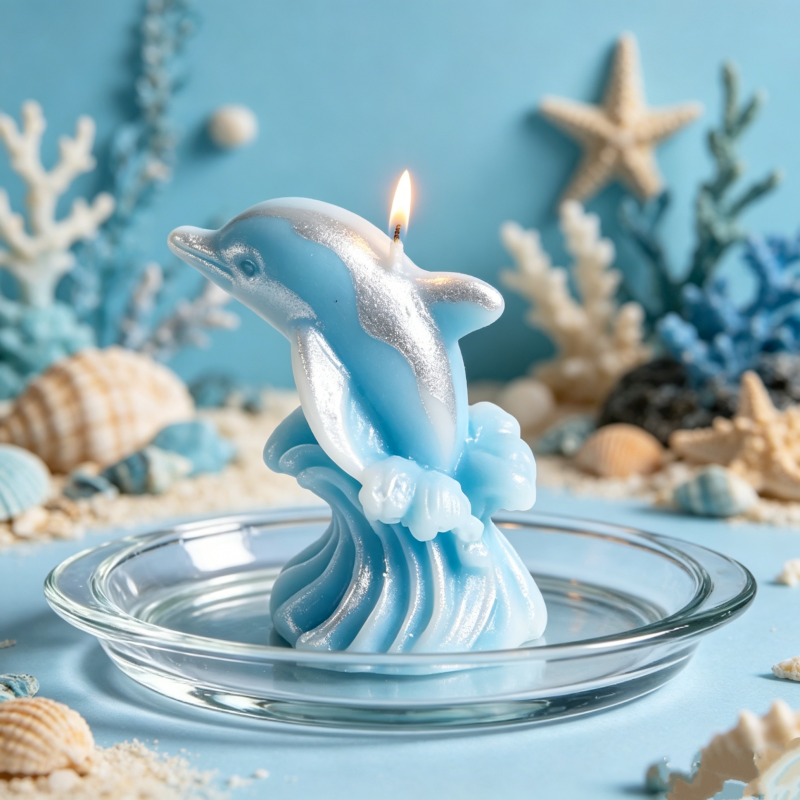 3D Whale & Dolphin with Wave S - Resin Ocean Wave Mold reseña y precio