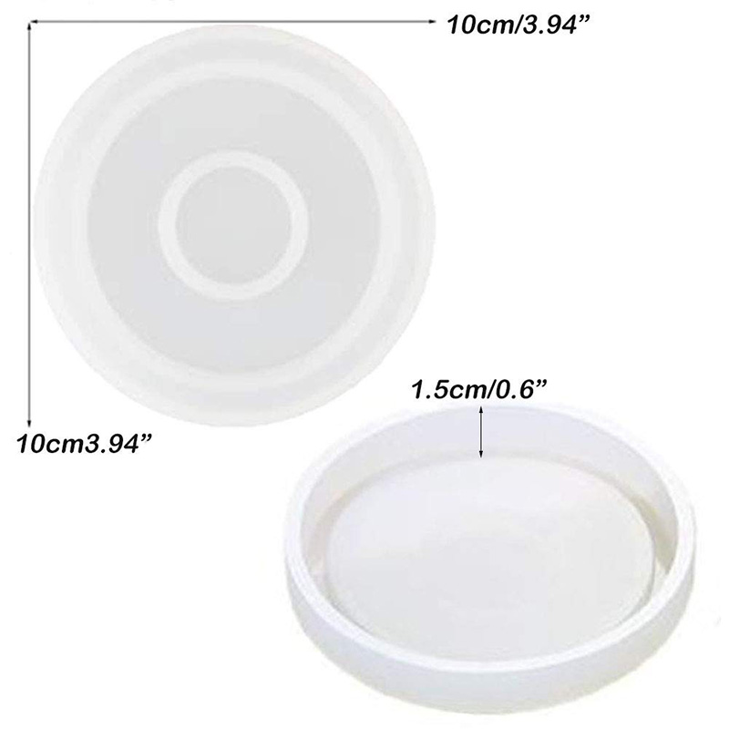 3 Pack Big DIY Round Coaster S - Coaster Mold Round reseña y precio